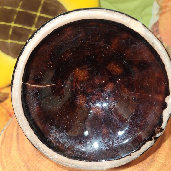 🍂 20% OFF Drip Glaze Pottery Set Pitcher Creamer Sugar Bowl Midcentury Vintage - Picture 11 of 14